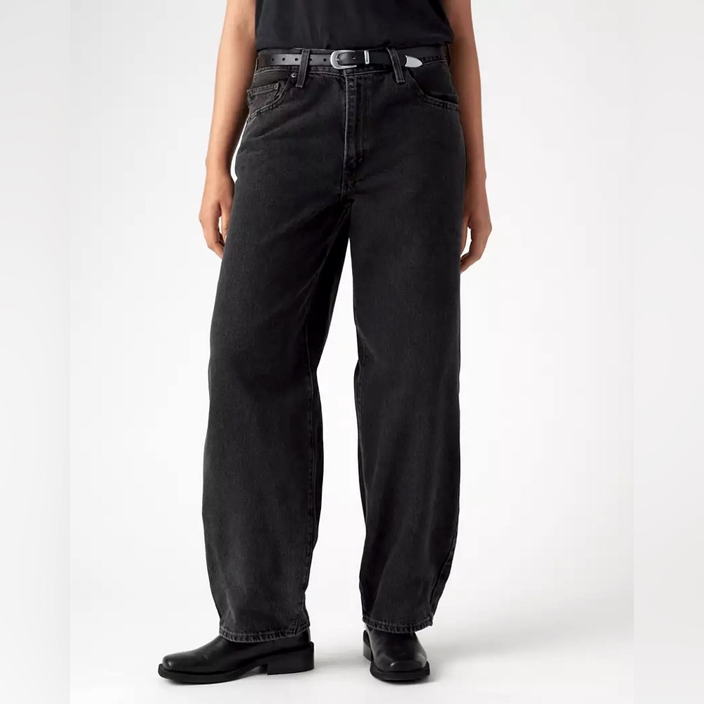 Levi’s baggy dad women’s jeans in boot barn black size 26x30